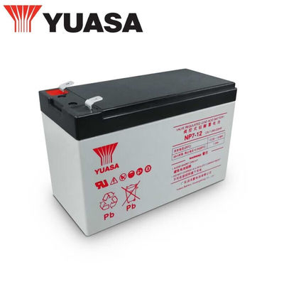 Batterie au plomb et acide de Yuasa rechargeable NP7-1212V7AH 2,5 kg pour la station de base de la salle d'ordinateur
