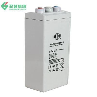 Shuangdeng GFM-200 batterie au plomb 2V200Ah pour le système d'alimentation et le stockage d'énergie solaire