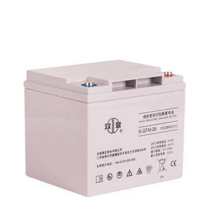 12V26Ah Shuangdeng Sécurisé 6-GFM-26 Batterie pour la communication et le stockage de l'énergie solaire