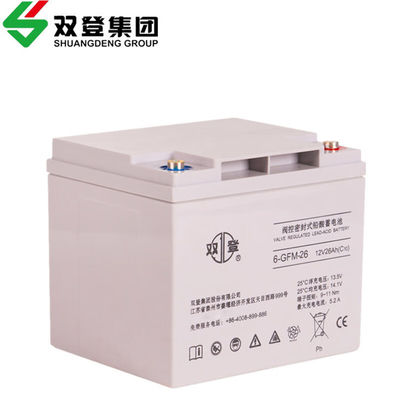 12V26Ah Shuangdeng Sécurisé 6-GFM-26 Batterie pour la communication et le stockage de l'énergie solaire
