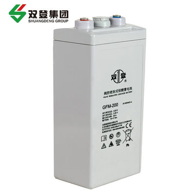 Plaque de remplacement Shuangdeng GFM-200 pour batterie au plomb à acide 2V200Ah Hauteur totale 365 mm