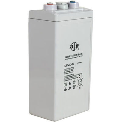 Maintenance Shuangdeng 2V300Ah batterie au plomb pour le système d'alimentation en énergie solaire
