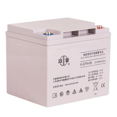 Shuangdeng 6-GFM-26 batterie au plomb acide 12V26Ah 170mm hauteur pour le système d'alimentation