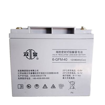 Shuangdeng sécurisé rechargeable 6-GFM-40 batterie au plomb acide 12V40Ah pour le système d'alimentation du panneau de stockage d'énergie solaire