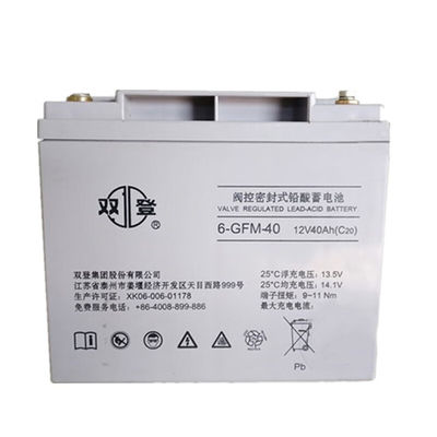 Shuangdeng sécurisé rechargeable 6-GFM-40 batterie au plomb acide 12V40Ah pour le système d'alimentation du panneau de stockage d'énergie solaire