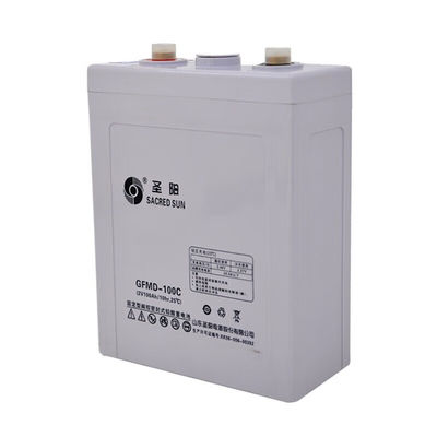 Batterie au plomb acide de 2V100Ah pour machines industrielles de production et stockage d'énergie solaire