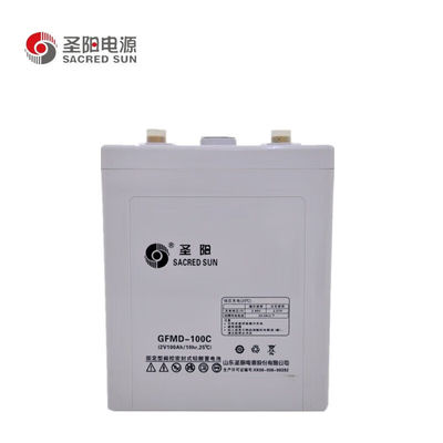 Batterie au plomb acide de 2V100Ah pour machines industrielles de production et stockage d'énergie solaire