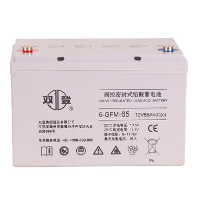 21 kg de batterie AGM 12V65Ah pour l'alimentation en cas d'incendie d'urgence Système d'alimentation solaire