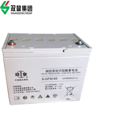 21 kg de batterie AGM 12V65Ah pour l'alimentation en cas d'incendie d'urgence Système d'alimentation solaire
