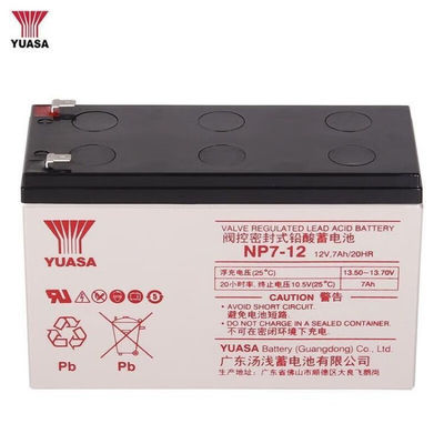 Batterie au plomb et acide de Yuasa rechargeable NP7-1212V7AH 2,5 kg pour la station de base de la salle d'ordinateur