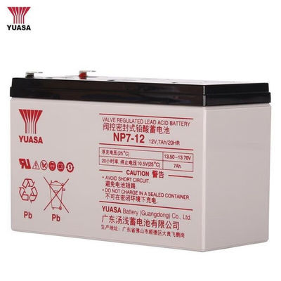 Batterie au plomb et acide de Yuasa rechargeable NP7-1212V7AH 2,5 kg pour la station de base de la salle d'ordinateur