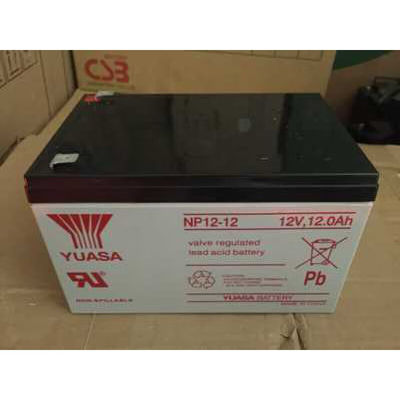 Batterie à acide plomb durable Yuasa NP12-1212V12AH pour l' alimentation en urgence et les communications