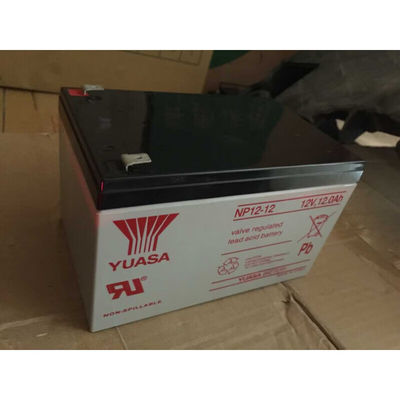 Batterie à acide plomb durable Yuasa NP12-1212V12AH pour l' alimentation en urgence et les communications