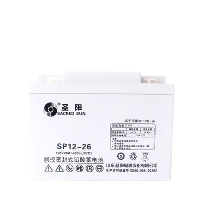 Sacred Sun SP12-26 Batterie au plomb acide 12V26Ah Pour UPS Système de stockage d'énergie solaire