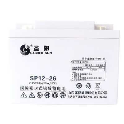 Sacred Sun SP12-26 Batterie au plomb acide 12V26Ah Pour UPS Système de stockage d'énergie solaire
