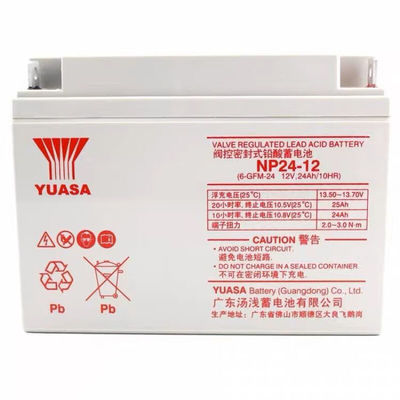 Batterie Yuasa NP24-1212V24AH pour l'éclairage durable et les applications d'énergie solaire