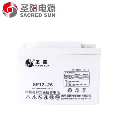 SP12-26 Batterie scellée 12V26Ah de Sacred Sun pour l'alimentation UPS et le stockage d'énergie solaire