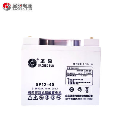 Largeur 165 mm Sacred Sun SP12-40 Batterie au plomb acide 12V40Ah pour le système de communication