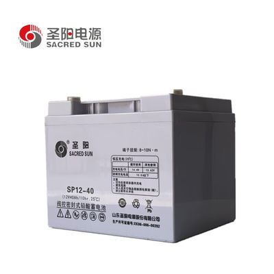 Largeur 165 mm Sacred Sun SP12-40 Batterie au plomb acide 12V40Ah pour le système de communication