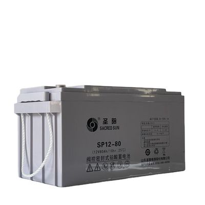 Sacred Sun batterie au plomb rechargeable 12V80Ah pour alimentation UPS et stockage d'énergie solaire
