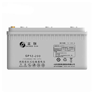 Sacred Sun SP12-200 12V200Ah batterie au plomb pour système d'alarme de puissance Largeur mm 234
