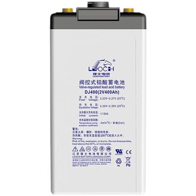 Batterie Leoch DJ400 Batterie au plomb acide 400Ah C10 pour une solution de stockage d'énergie solaire