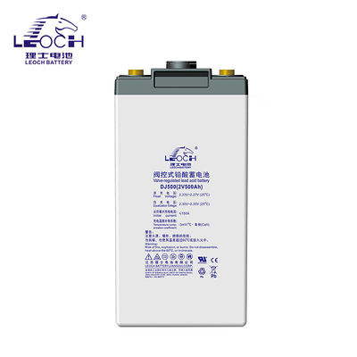 Hauteur totale 350 mm batterie Leoch DJ500 batterie au plomb 2V500Ah pour alimentation UPS