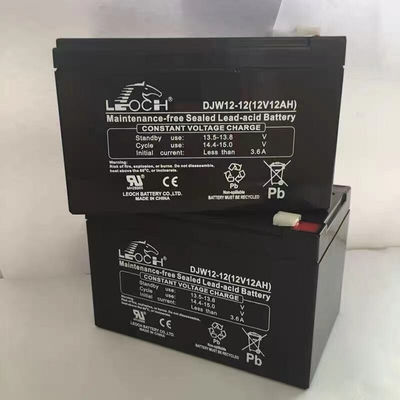 Batterie Leoch DJW12-12 12V12Ah Batterie au plomb acide pour la communication et la sauvegarde durable