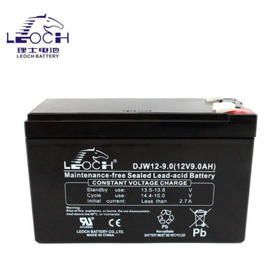 Résistant ABS Container Leoch Batterie DJW12-9.0 12V9Ah pour le système d'alimentation de la salle de machines UPS