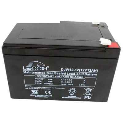 Batterie Leoch DJW12-12 12V12Ah pour le système de stockage d'énergie solaire pour l'éclairage des bateaux