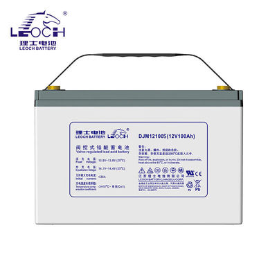 Max.Current de charge 25A 12V100Ah Batterie au plomb acide pour système d'alimentation en énergie solaire