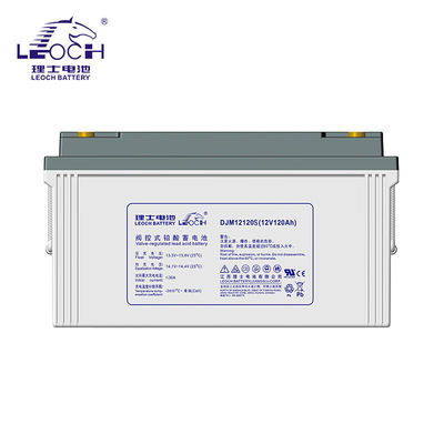 Batterie au plomb rechargeable 12V120Ah pour le système de stockage d'énergie solaire par Leoch