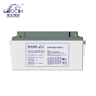 12V65Ah Leoch batterie DJM1265S pour le système d'alimentation du stockage d'énergie solaire et l'alimentation UPS