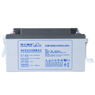 12V65Ah Leoch batterie DJM1265S pour le système d'alimentation du stockage d'énergie solaire et l'alimentation UPS