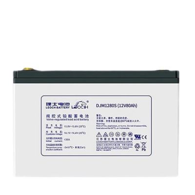 260 ± 2 mm de longueur Leoch DJM1280S 12V80Ah batterie au plomb pour équipement de communication